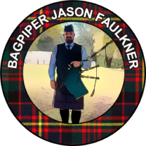 Bagpiper Jason Faulkner
